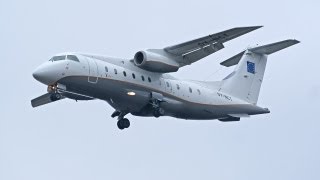 Landing Do328J Sunair  Take Off E170 Regional  ClermontFerrand Auvergne Airport [upl. by Idoj194]