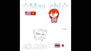 🇺🇸🇻🇳🇹🇭🇯🇵fake collabftredchan and Maychi2012animationshort [upl. by Mutat]