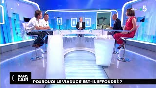 Pourquoi le viaduc sestil effondré  cdanslair 15082018 [upl. by Ahsinnod971]