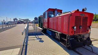 Borkum  Borkumer Kleinbahn Inselbahn Juli 2024 [upl. by Iknarf]