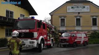 Feuerwehr bewahrte Gasthaus vor Flammen [upl. by Allertse106]