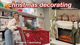 DECORATING MY HOUSE FOR CHRISTMAS  new couch viral xmas tree target runs [upl. by Tarrel121]