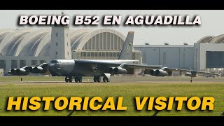 Historic Moment B52 Visits Aguadilla Puerto Rico Air Base [upl. by Sidras]