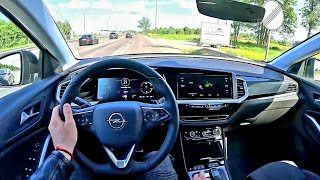 2023 Opel Grandland GSe  Hybrid 300hp 4WD   POV Test Drive  Motorway amp interior quality [upl. by Irafat]