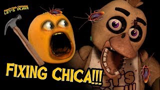 FNAF VR 2 FIXING CHICA Annoying Orange Plays [upl. by Pentha712]