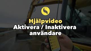 Hjälpvideo Aktivera  Inaktivera användare [upl. by Ellehsor]