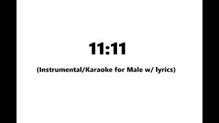 1111 Taeyeon 태연  Male Instrumental with lyrics [upl. by Howlyn]