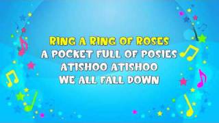 Ring A Ring A Roses  Sing A Long  Nursery Rhyme  KiddieOK [upl. by Rochus]