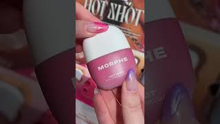 morphe brushes hot shot blush drops PR unboxing 💗✨  makeup swatch [upl. by Bravin]