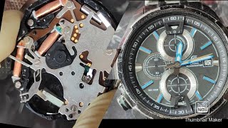 Service of Casio illuminator watch Assembly and Disassembly of Seiko SII VD57B [upl. by Robson]