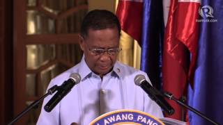 FULL SPEECH Vice President Jejomar Binays statement on his resignation [upl. by Adihahs]