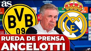 ANCELOTTI RUEDA PRENSA COMPLETA hoy FINAL CHAMPIONS 2024 Real Madrid Borussia Dortmund Media Day [upl. by Ahseid]