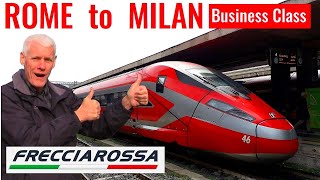 THATS MORE LIKE IT HighSpeed Frecciarossa train from Roma Termini to Milano in business class [upl. by Adama868]