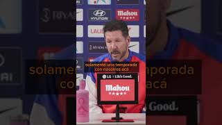 Le preguntan al Cholo por Rodri y por la no asistencia Del Real Madrid futbol balóndeoro [upl. by Cramer]