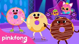 Dancing Disco Doughnut DISCO  Yum Yum Snacks Songs  Pinkfong Ninimo [upl. by Bela]