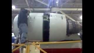 Cascade Vane Thrust reverser operation [upl. by Ahsiuqat444]