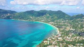 Seychelles  drone  Beau Vallon amp Bel Ombre  Mahe island  Mavic Pro [upl. by Caputto]