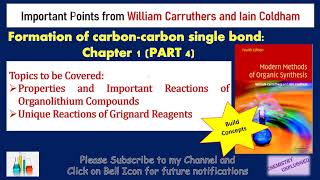 Formation of C C single bond Chapter 1 part 4 [upl. by Thordis]