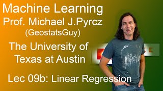 09b Machine Learning Linear Regression [upl. by Alliscirp]