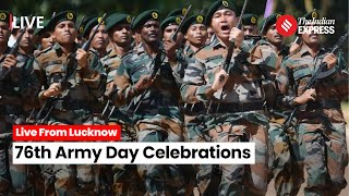 Lucknow Live Army Day Parade 2024 From 11 GRRC Parade Ground Lucknow [upl. by Sualkcin]