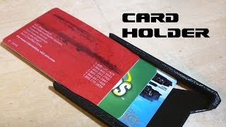 Credit Card Holder  3D Printed  HD [upl. by Novart]