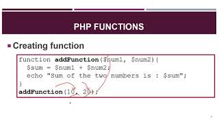 Episode 29 Functions in PHP Amharic [upl. by Ennoitna]