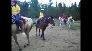 Girl Scouts of Colorado Meadow Mountain Ranch Rodeo Riders Camp Fourth of July Horse Show 2013 [upl. by King]