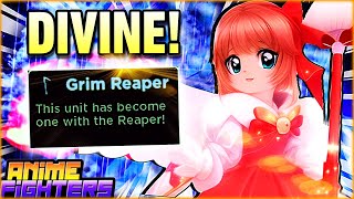 My NEW HALLOWEEN DIVINE quotSakuraquot  DIVINE Grim ReaperHaunted Passives In Anime Fighters [upl. by Yrrac537]