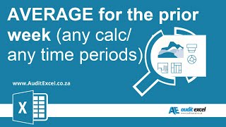 Calculate weekly averages in Excel [upl. by Porcia]