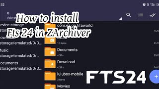 HOW TO extract and setup FTS 24 mobile with this simple steps gaming [upl. by Aztinay695]