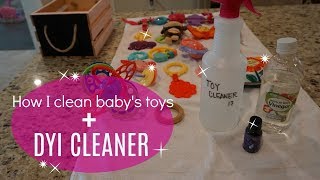 DIY CLEANER HOW I CLEAN BABY TOYS Clean with me [upl. by Lepp]