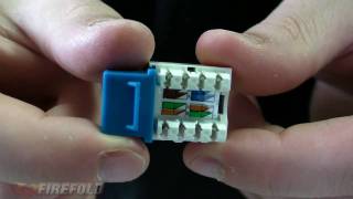 Networking 101 How To Punch Down Cat5ECat6 Keystone Jack  FireFold [upl. by Naired657]