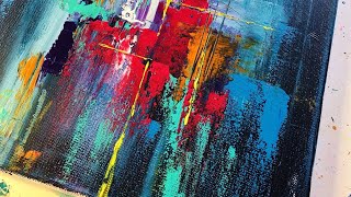 EASY Art For ABSTRACT Acrylic Painting On Canvas [upl. by Rafe]