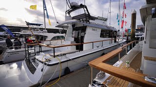 Targa 44 Full Walkthrough Seattle Boat Show 2023 [upl. by Kcirdot]