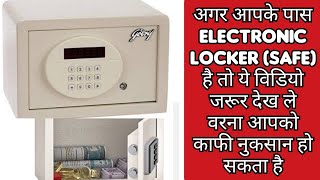 Godrej locker password reset set backup password in godrej electronic safe [upl. by Metcalf]