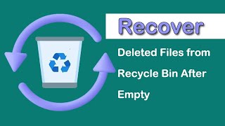 3 Easy Ways to Recover Deleted Files from Recycle Bin After Empty [upl. by Acnalb359]