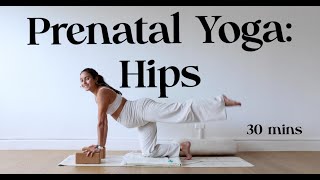 Prenatal Yoga for Hips  Yoga with Katrina [upl. by Nnyleahs]