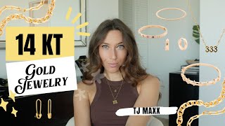 14KT Gold Jewelry collection from TJ MAXX ✨ HIGH QUALITYLOW PRICE [upl. by Helman22]