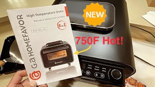 Review of The GA HOMEFAVOR 6 in 1 High Temperature Oven Perfect for Pizza Steak Air Fry [upl. by Eicnahc]