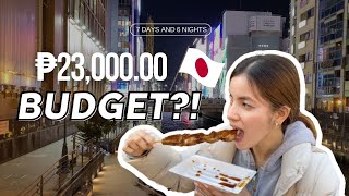 Super Tipid Budget in Japan  Budget for 7 Days and 6 Nights  Mari Soriano [upl. by Otilegna]