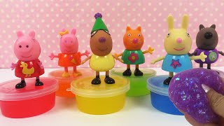 Le Slime de Peppa Pig en Couleur Rainbow Arc en Ciel [upl. by Faina618]