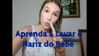 Lavar o Nariz com a seringa  Como fazer [upl. by Erdnassac]