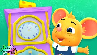 Hickory Dickory Dock  Mouse Cartoon and Nursery Rhyme for Kids [upl. by Nnednarb]