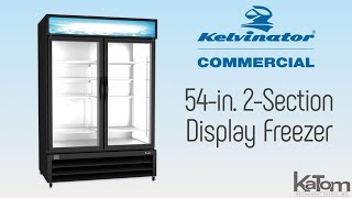 Kelvinator 54in 2Section Display Freezer KCHGM48F [upl. by Airegin229]