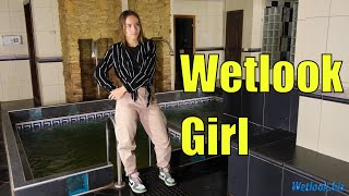 Wetlook girl Jeans  Wetlook shirt  Wetlook high sneakers [upl. by Grounds491]