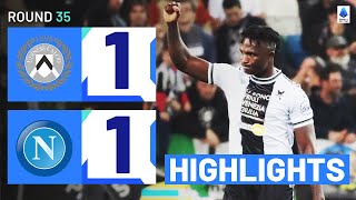 UDINESENAPOLI 11  HIGHLIGHTS  Success rescues late draw for Udinese  Serie A 202324 [upl. by Aik592]