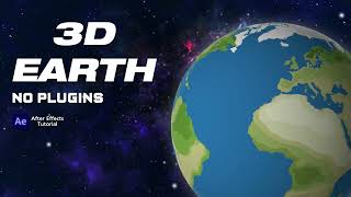 Creating a 3D Earth Animation in After Effects  StepbyStep Tutorial  Triology Studio [upl. by Nilrah]