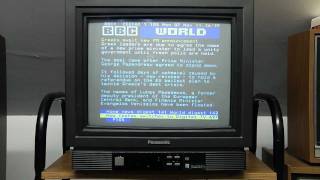 Teletext on Panasonic TX1752 [upl. by Apollo]