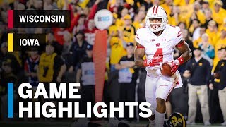 Highlights Wisconsin Badgers at Iowa Hawkeyes  Big Ten Football [upl. by Leandra258]