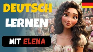 German story for listenig  Elena changes her life radically  B1 [upl. by Odrareve]